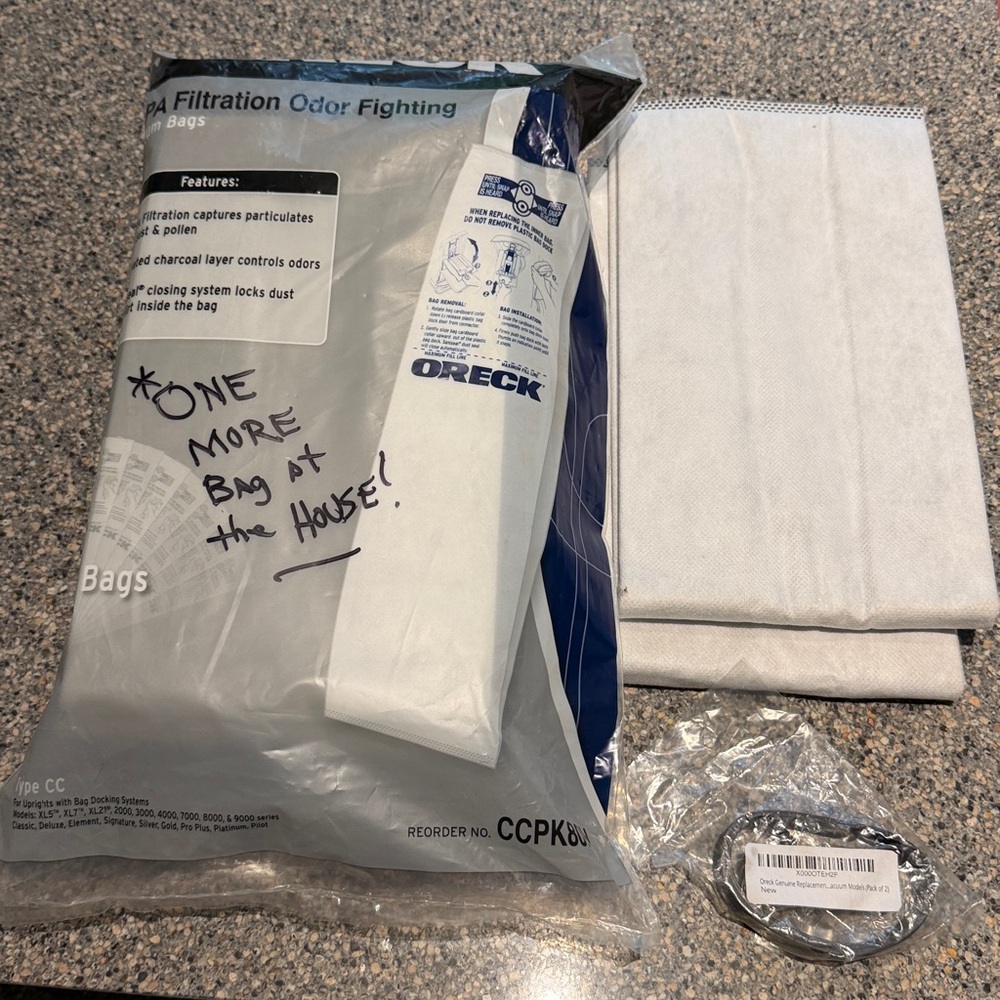 NWT Oreck HEPA Filtration Odor Fighting Bags